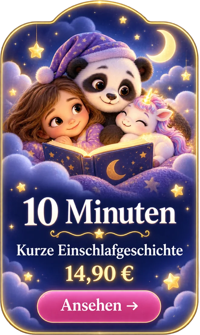 Paco liest mit einem Mädchen und einem Einhorn in einem leuchtenden Buch